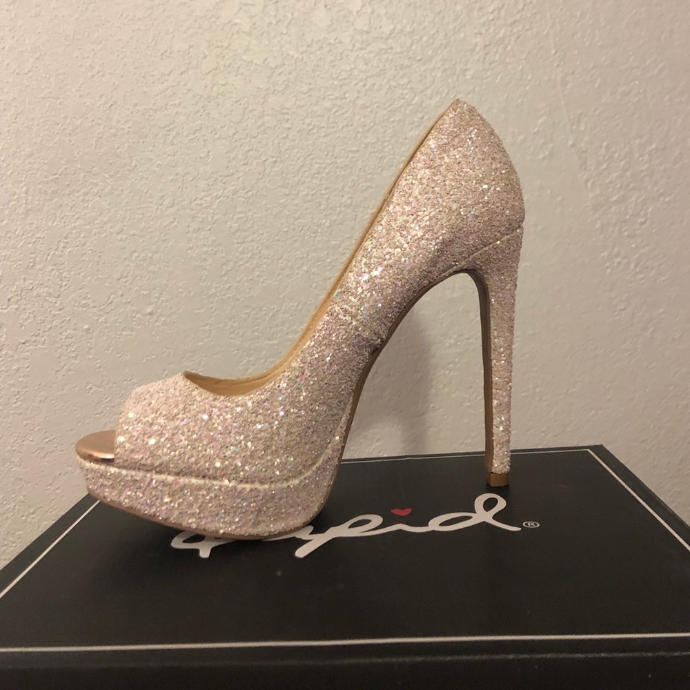 Glitter heels size 7